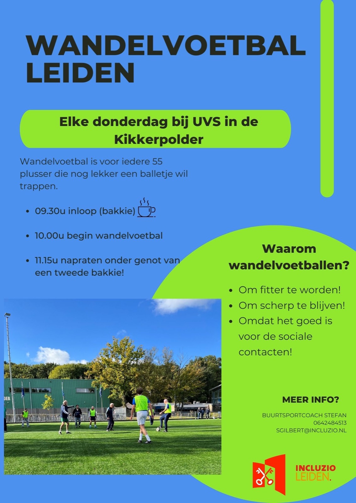 Affiche Wandelvoetbal Leiden